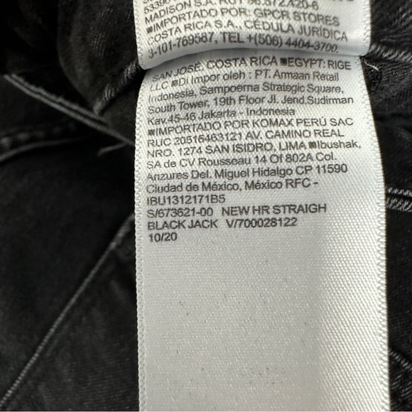 Old Navy Black Power Slim Straight Jeans High Rise 18 - Picture 7 of 7